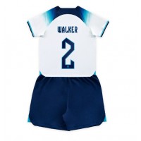 Dječji Nogometni Dres Engleska Kyle Walker #2 Domaci SP 2022 Kratak Rukav (+ Kratke hlače)